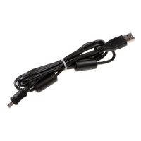 AO-1476 | Cable USB 2,0 con 2 núcleos de ferrita, conector USB-A (macho) a USB Mini-B (macho), 1,8 m (5,9 pies) máx. +70 °C (158 °F)