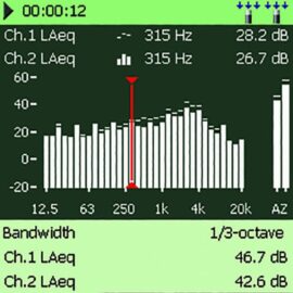 BZ-7223 | APLICACIÓN DE ANÁLISIS DE FRECUENCIA DE 1/3 Y 1/1 OCTAVA